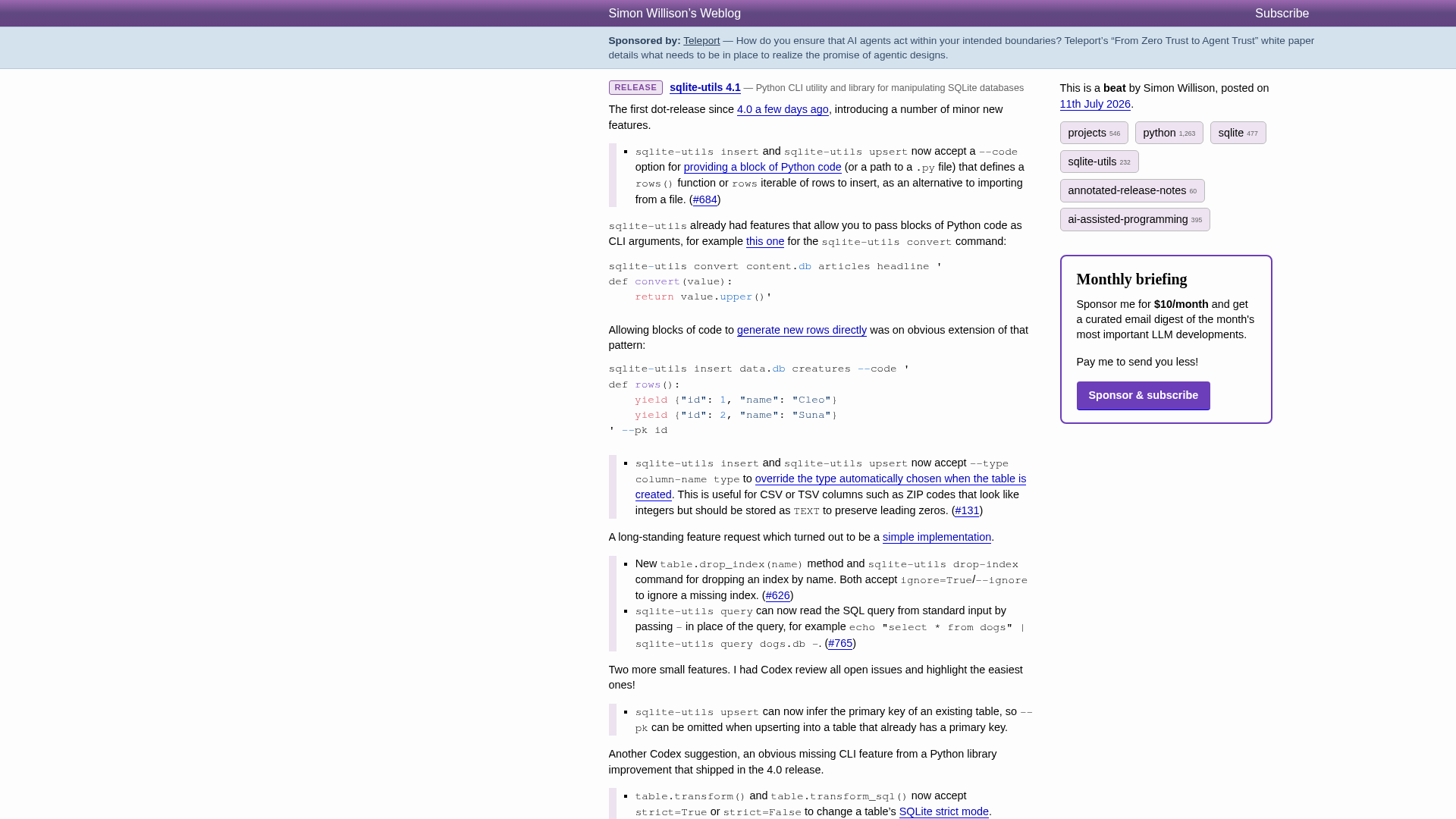sqlite-utils 4.1: What It Means for You