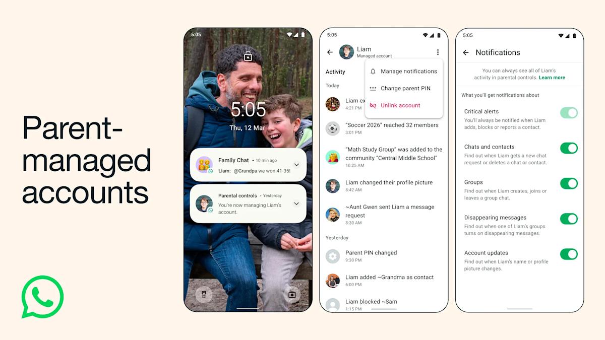 Meta will let kids under 13 use WhatsApp with parent-managed accounts