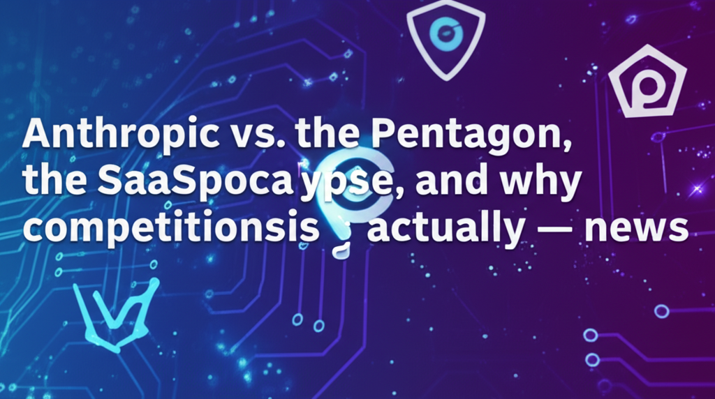 Anthropic vs. the Pentagon, the SaaSpocalypse, and why competitions is good, actually — news