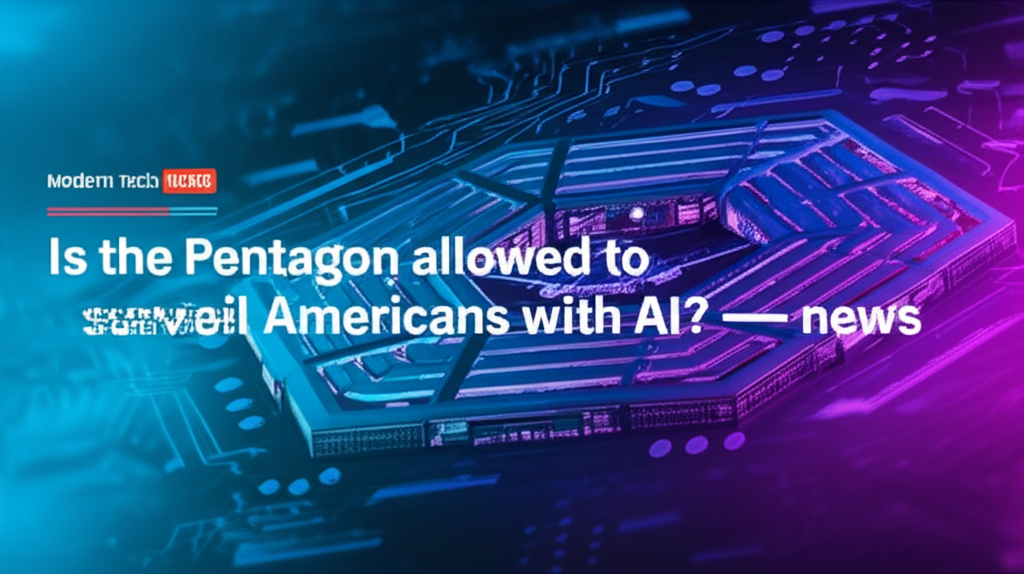 Is the Pentagon allowed to surveil Americans with AI? — news