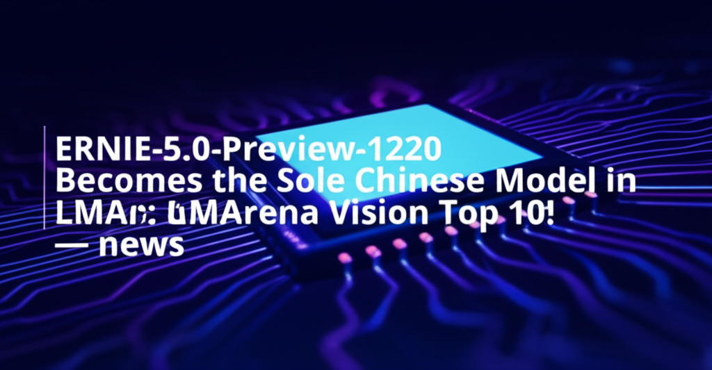 ERNIE-5.0-Preview-1220 Becomes the Sole Chinese Model in LMArena Vision Top 10! — news