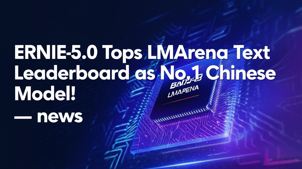ERNIE-5.0 Tops LMArena Text Leaderboard as No.1 Chinese Model! — news