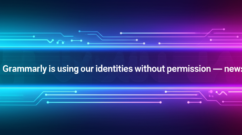 Grammarly is using our identities without permission — news