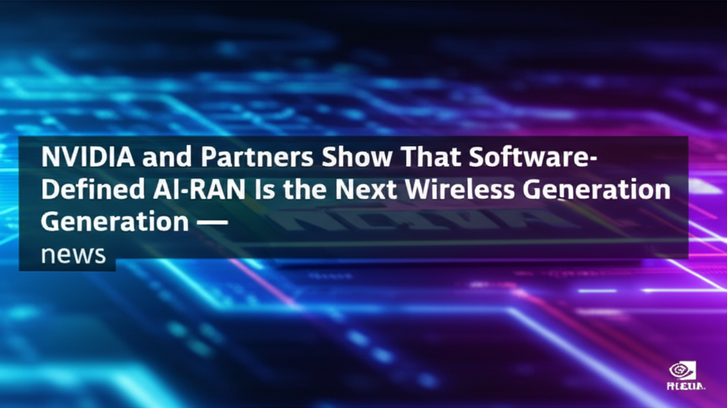 NVIDIA and Partners Show That Software-Defined AI-RAN Is the Next Wireless Generation — news