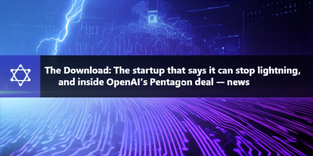 The Download: The startup that says it can stop lightning, and inside OpenAI’s Pentagon deal — news