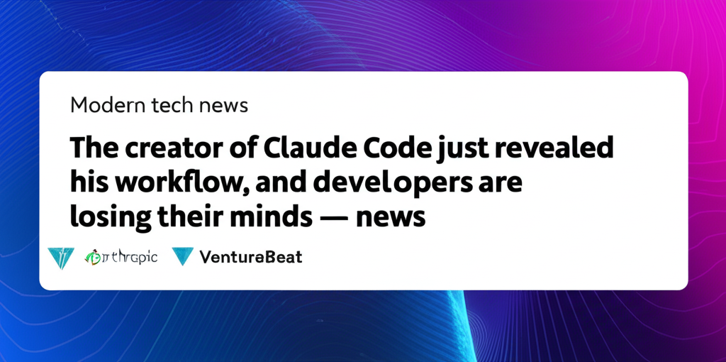 The creator of Claude Code just revealed his workflow, and developers are losing their minds — news