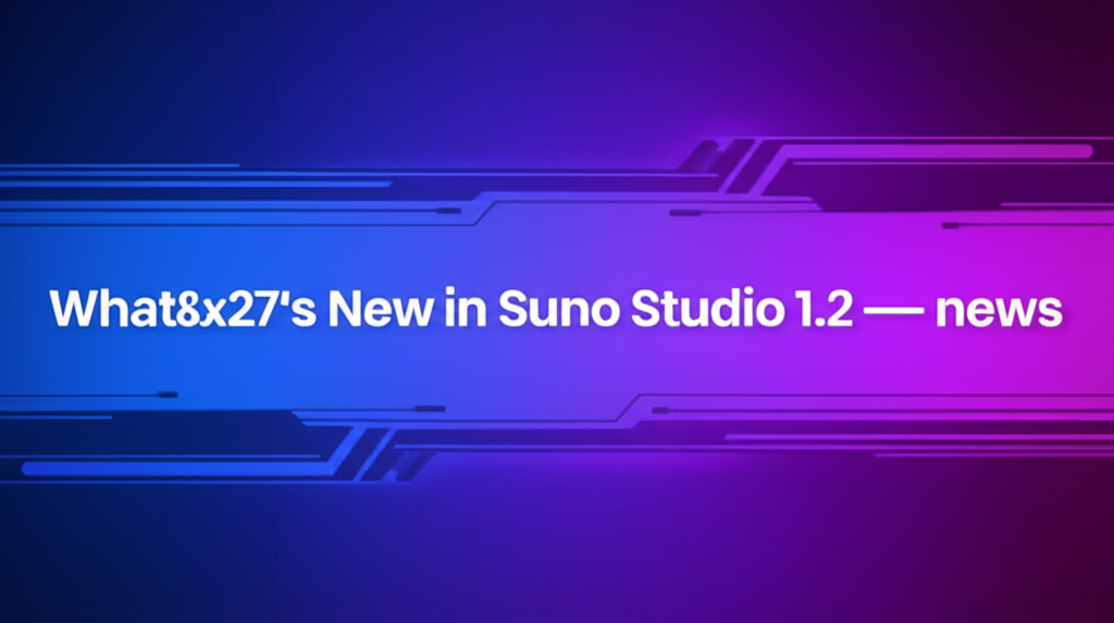 What's New in Suno Studio 1.2 — news